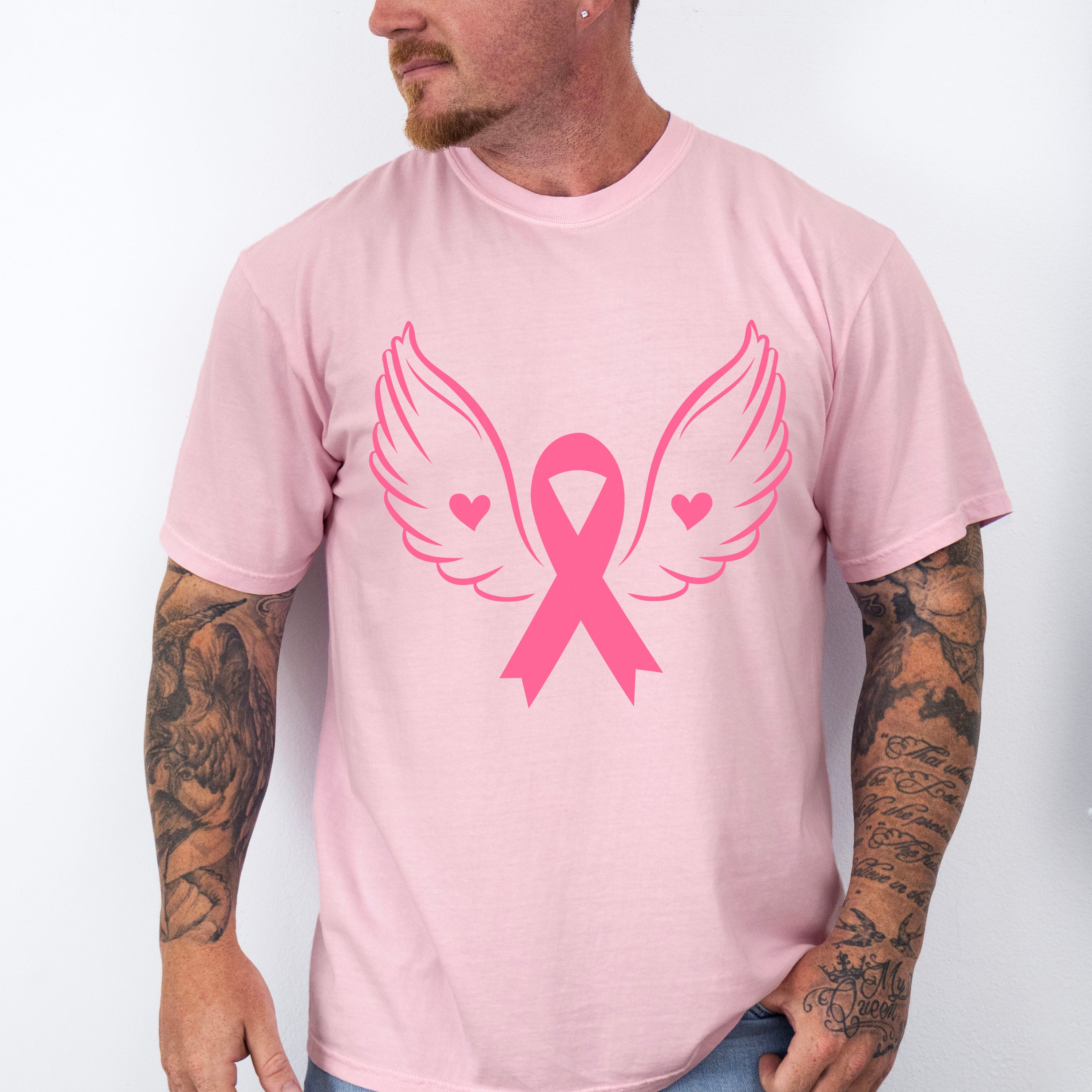 Ribbon With Wings - Cancer Unisex Crewneck T-Shirt Sweatshirt Hoodie