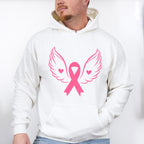 Ribbon With Wings - Cancer Unisex Crewneck T-Shirt Sweatshirt Hoodie