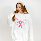 Ribbon With Wings - Cancer Unisex Crewneck T-Shirt Sweatshirt Hoodie