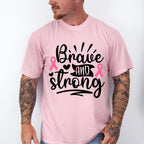 Brave And Strong - Cancer Unisex Crewneck T-Shirt Sweatshirt Hoodie