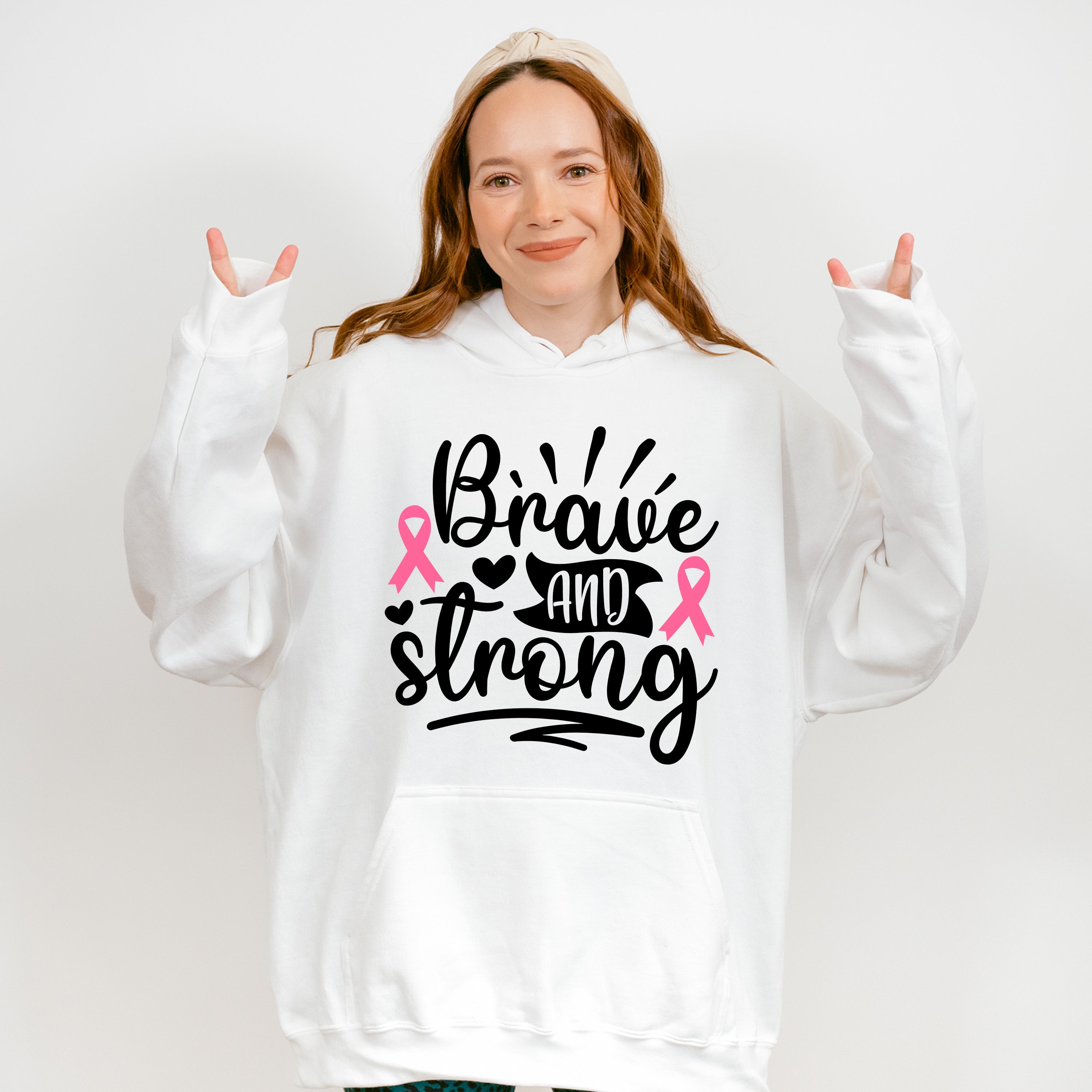 Brave And Strong - Cancer Unisex Crewneck T-Shirt Sweatshirt Hoodie