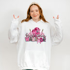 Breast Cancer Warrior Boxing Gloves And Flowers - Cancer Unisex Crewneck T-Shirt Sweatshirt Hoodie
