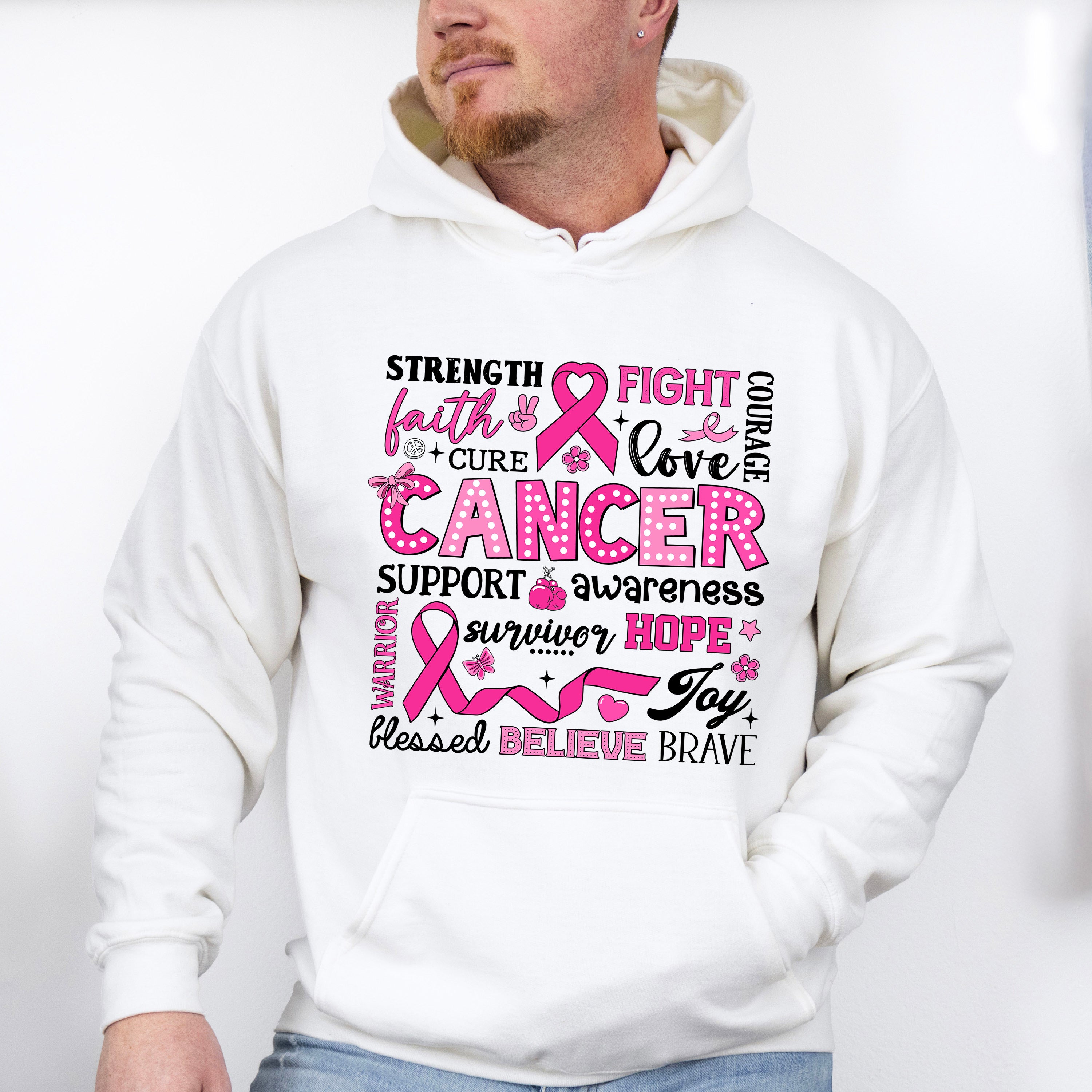 Cancer Awareness Support - Cancer Unisex Crewneck T-Shirt Sweatshirt Hoodie