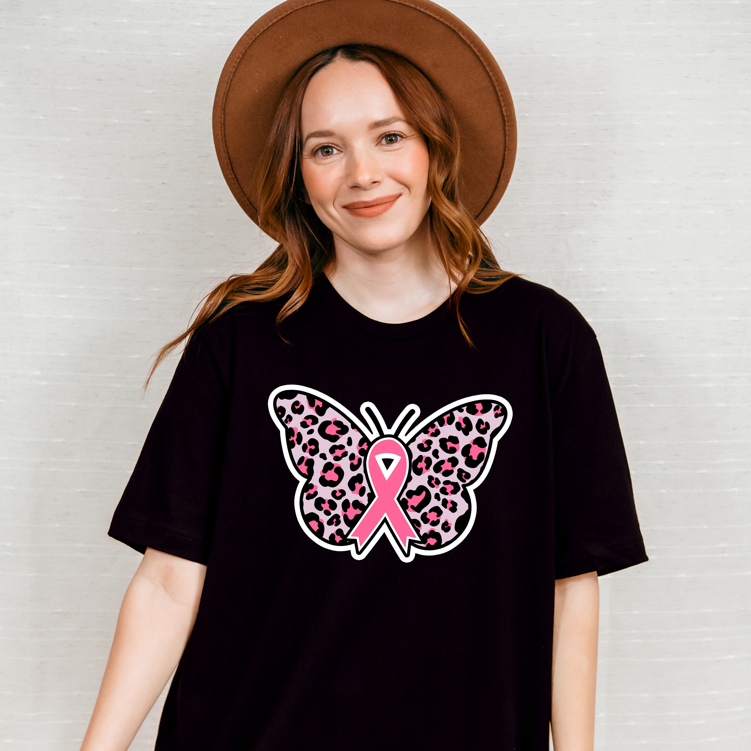 Butterfly Ribbon - Cancer Unisex Crewneck T-Shirt Sweatshirt Hoodie