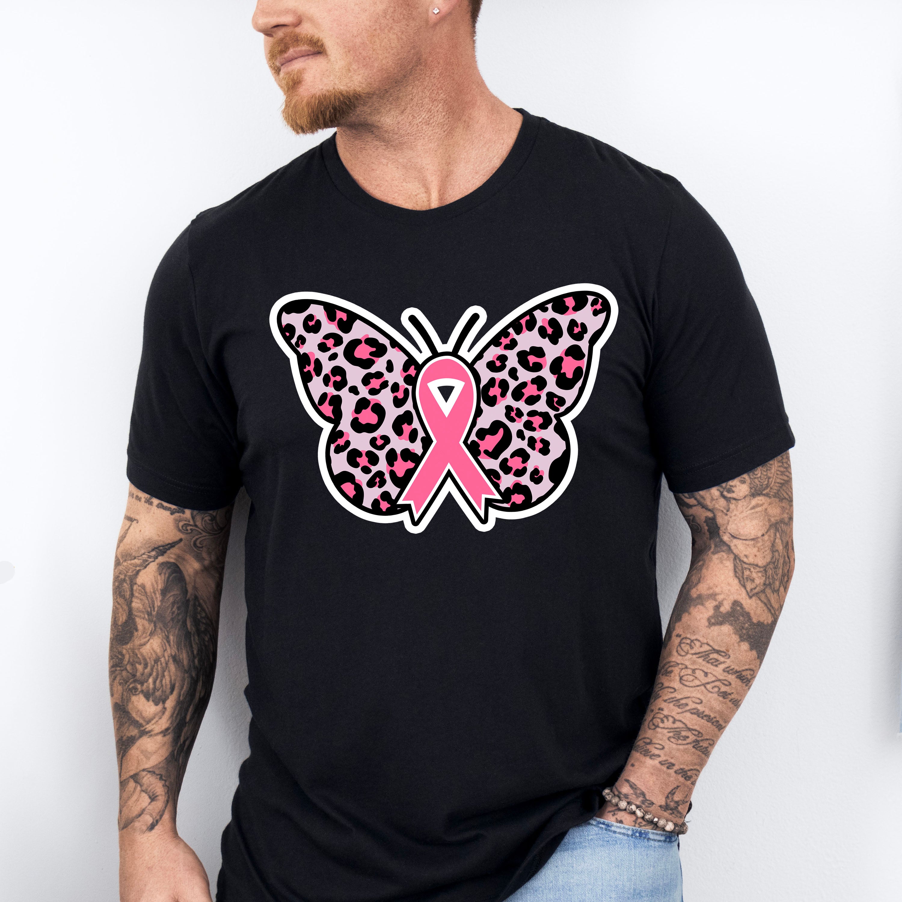 Butterfly Ribbon - Cancer Unisex Crewneck T-Shirt Sweatshirt Hoodie