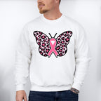 Butterfly Ribbon - Cancer Unisex Crewneck T-Shirt Sweatshirt Hoodie