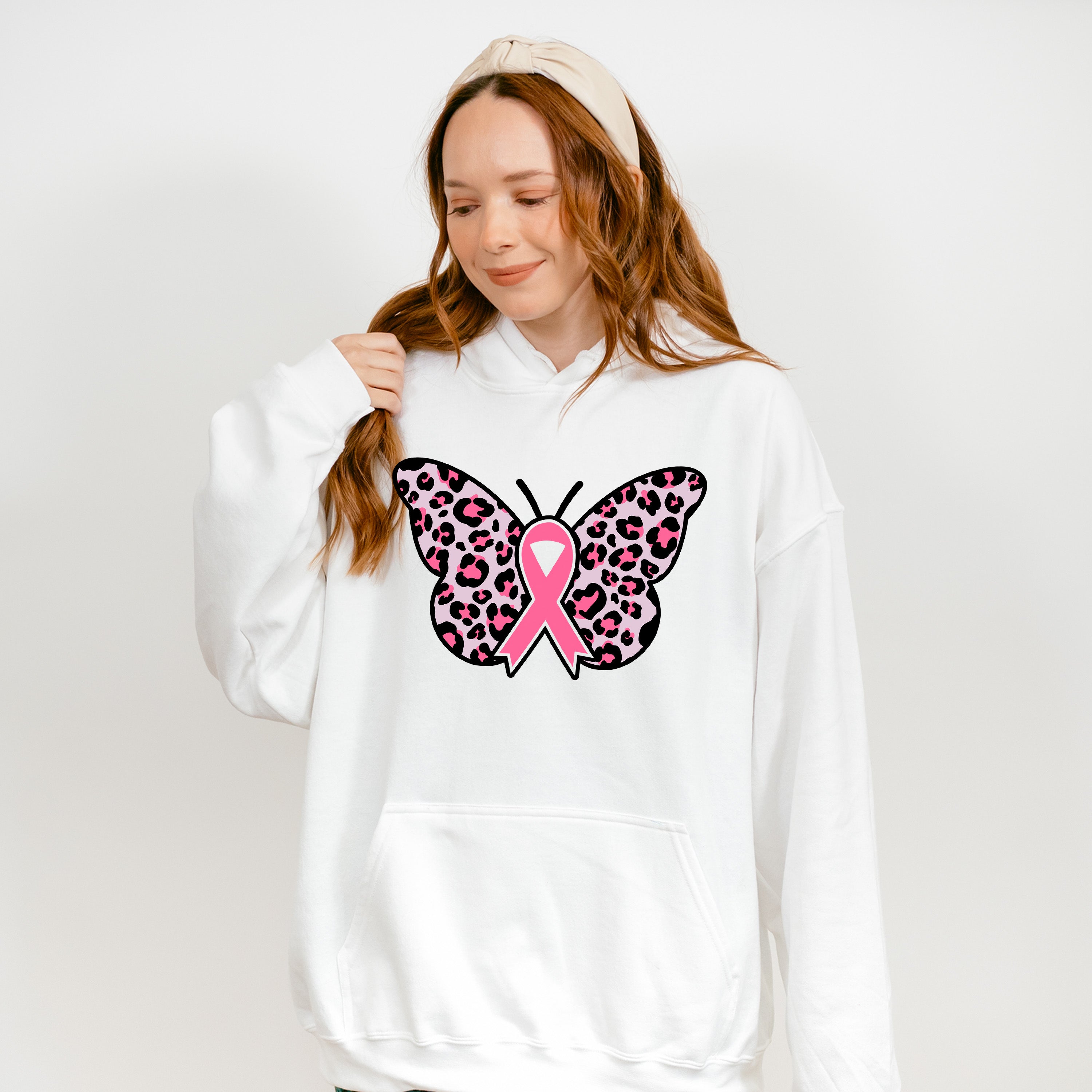 Butterfly Ribbon - Cancer Unisex Crewneck T-Shirt Sweatshirt Hoodie
