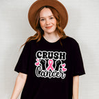Crush Cancer Hearts - Cancer Unisex Crewneck T-Shirt Sweatshirt Hoodie