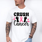 Crush Cancer Hearts - Cancer Unisex Crewneck T-Shirt Sweatshirt Hoodie