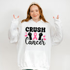 Crush Cancer Hearts - Cancer Unisex Crewneck T-Shirt Sweatshirt Hoodie