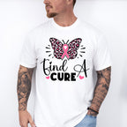 Find A Cure Butterfly Ribbon Heart - Cancer Unisex Crewneck T-Shirt Sweatshirt Hoodie