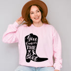 Give Cancer The Boot - Cancer Unisex Crewneck T-Shirt Sweatshirt Hoodie