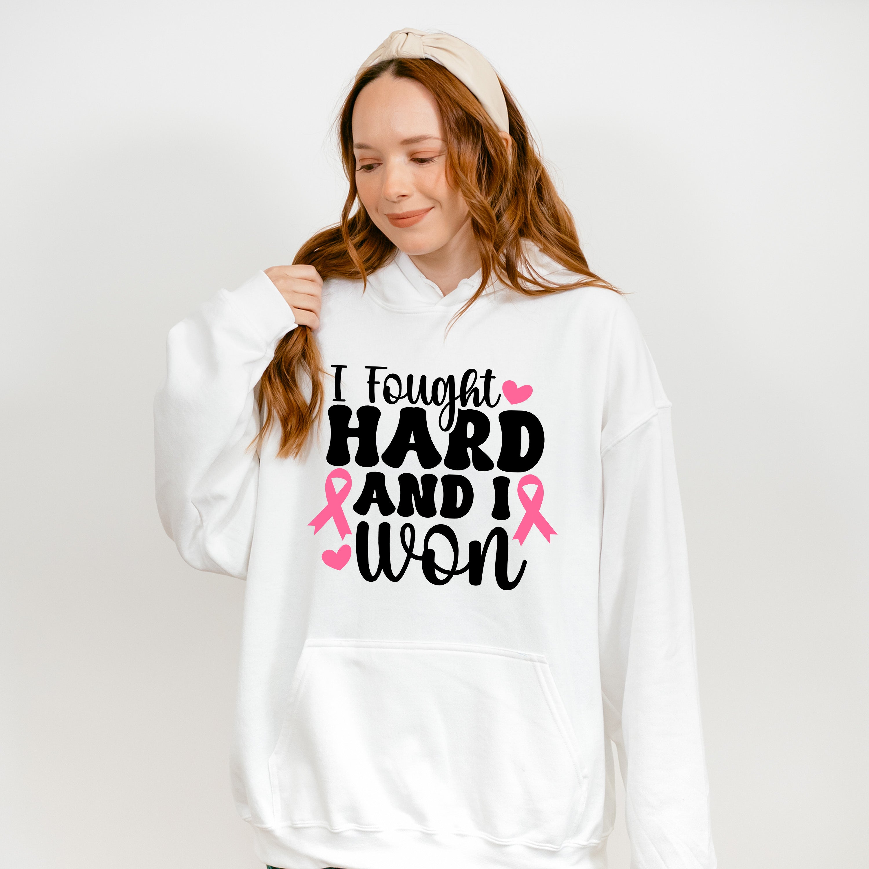 I Fought Hard And I Won - Cancer Unisex Crewneck T-Shirt Sweatshirt Hoodie