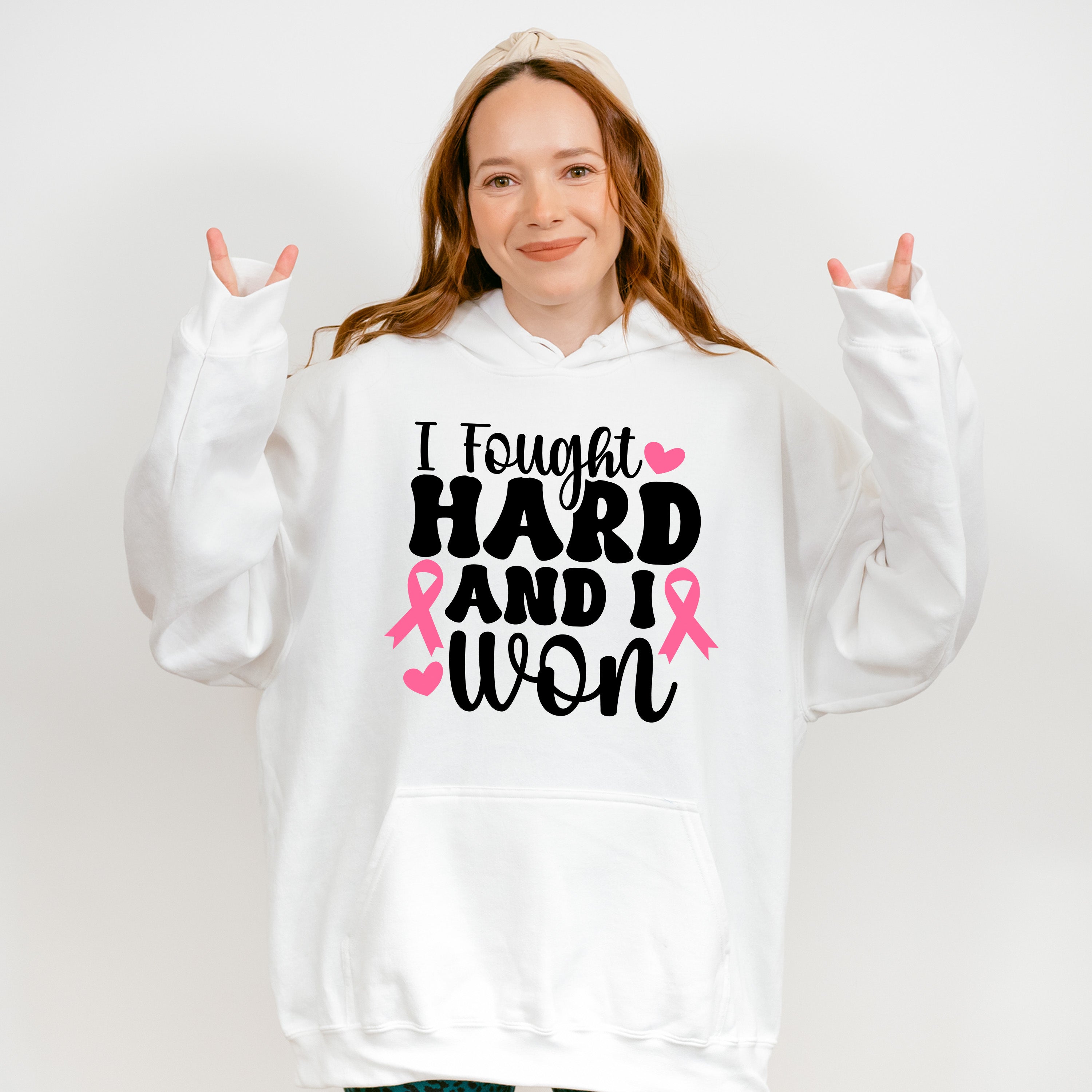 I Fought Hard And I Won - Cancer Unisex Crewneck T-Shirt Sweatshirt Hoodie
