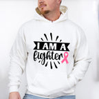 I Am A Fighter Ribbon - Cancer Unisex Crewneck T-Shirt Sweatshirt Hoodie