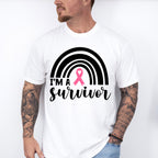 I'm A Survivor Rainbow - Cancer Unisex Crewneck T-Shirt Sweatshirt Hoodie