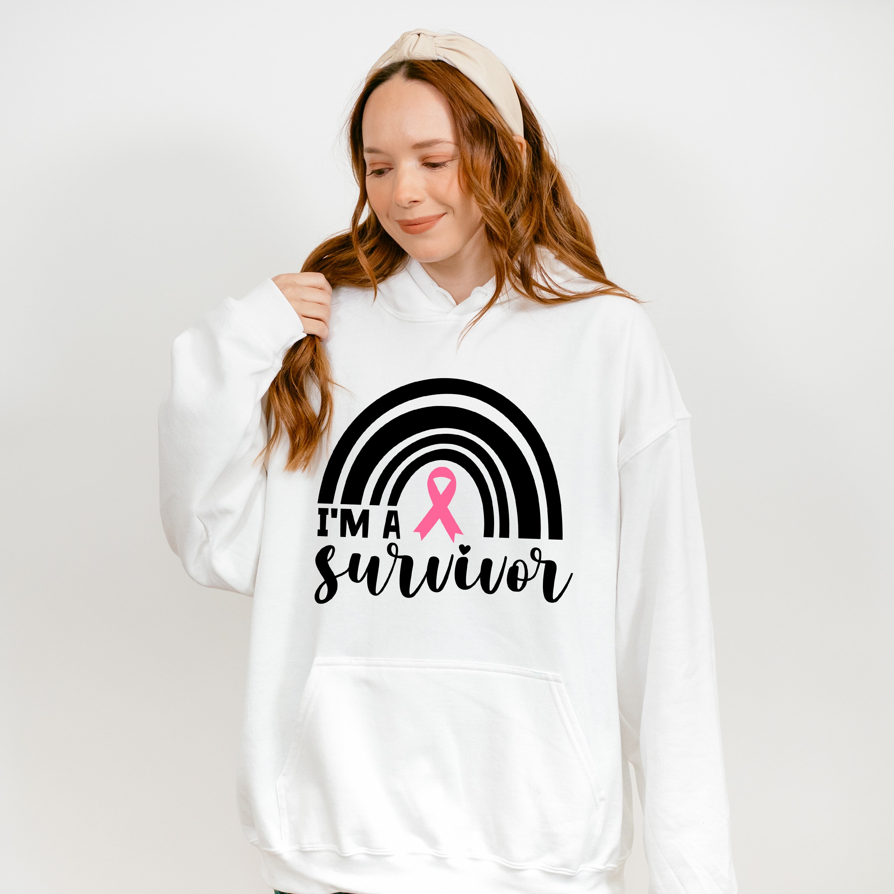 I'm A Survivor Rainbow - Cancer Unisex Crewneck T-Shirt Sweatshirt Hoodie