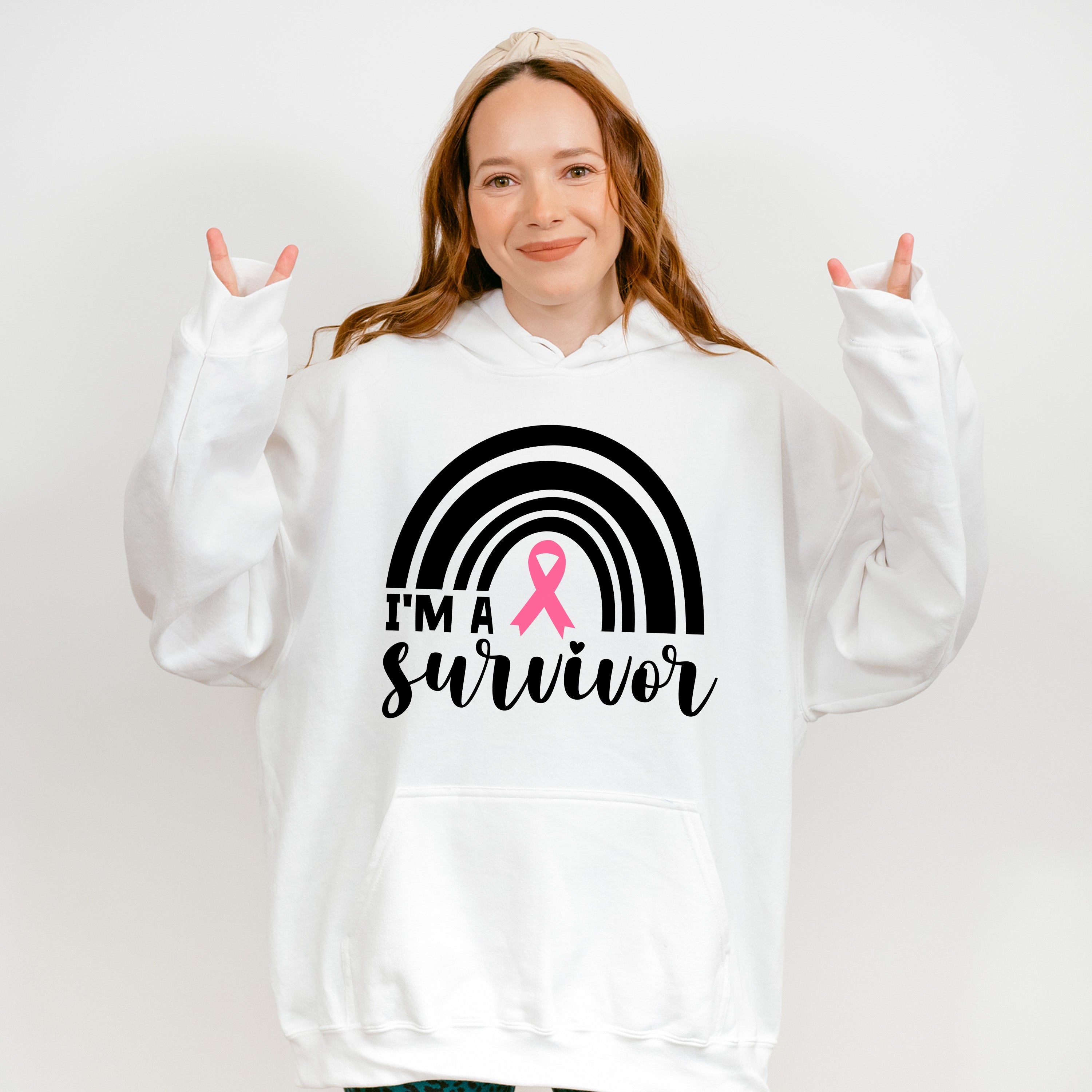 I'm A Survivor Rainbow - Cancer Unisex Crewneck T-Shirt Sweatshirt Hoodie