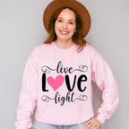 Live Love Fight - Cancer Unisex Crewneck T-Shirt Sweatshirt Hoodie