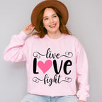Live Love Fight - Cancer Unisex Crewneck T-Shirt Sweatshirt Hoodie