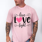 Live Love Fight - Cancer Unisex Crewneck T-Shirt Sweatshirt Hoodie