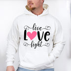 Live Love Fight - Cancer Unisex Crewneck T-Shirt Sweatshirt Hoodie