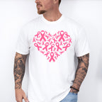 Heart Made Of Ribbons - Cancer Unisex Crewneck T-Shirt Sweatshirt Hoodie