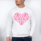 Heart Made Of Ribbons - Cancer Unisex Crewneck T-Shirt Sweatshirt Hoodie