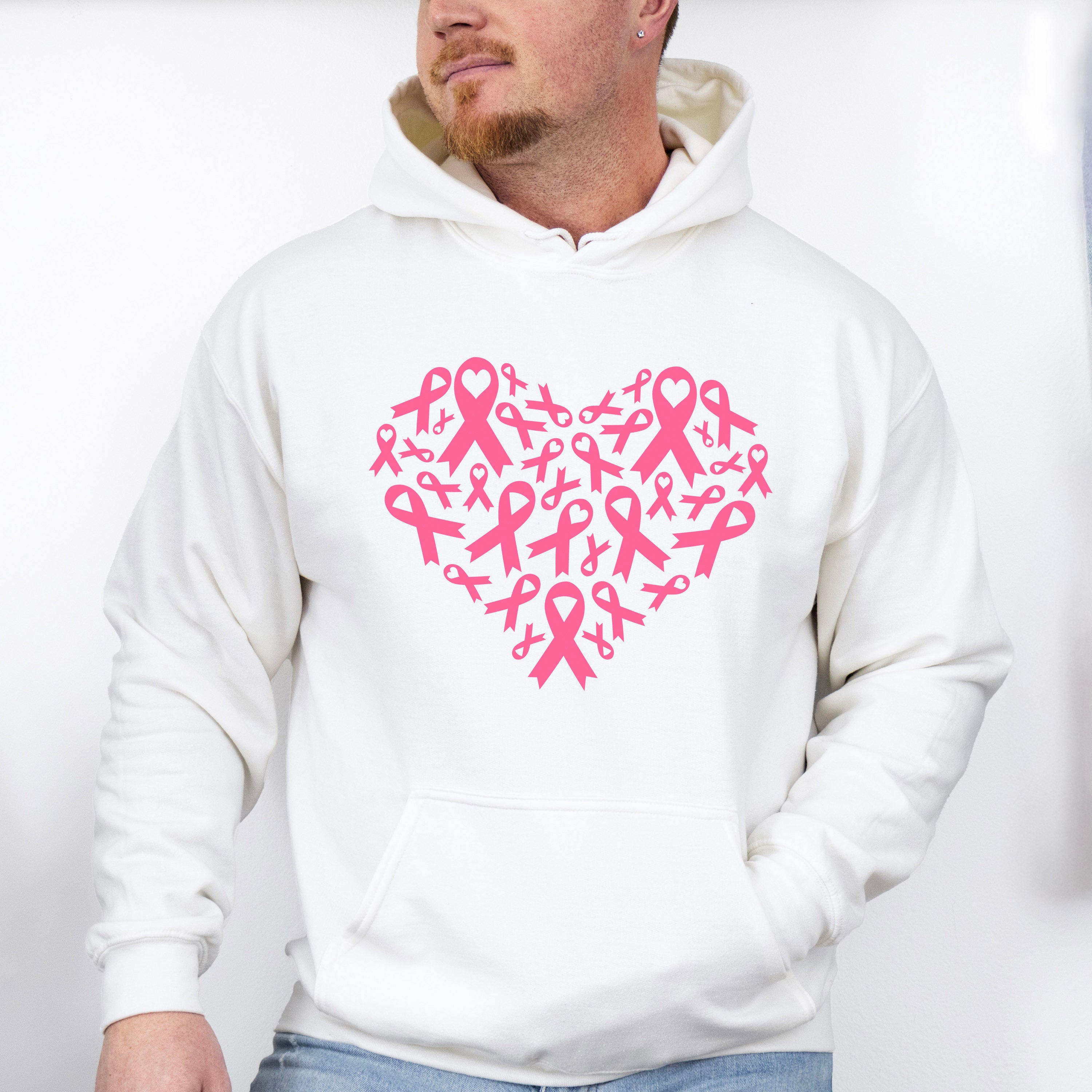 Heart Made Of Ribbons - Cancer Unisex Crewneck T-Shirt Sweatshirt Hoodie