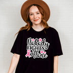 Nobody Fights Alone Pink Flowers - Cancer Unisex Crewneck T-Shirt Sweatshirt Hoodie