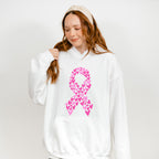 Ribbon Made Of Hearts - Cancer Unisex Crewneck T-Shirt Sweatshirt Hoodie