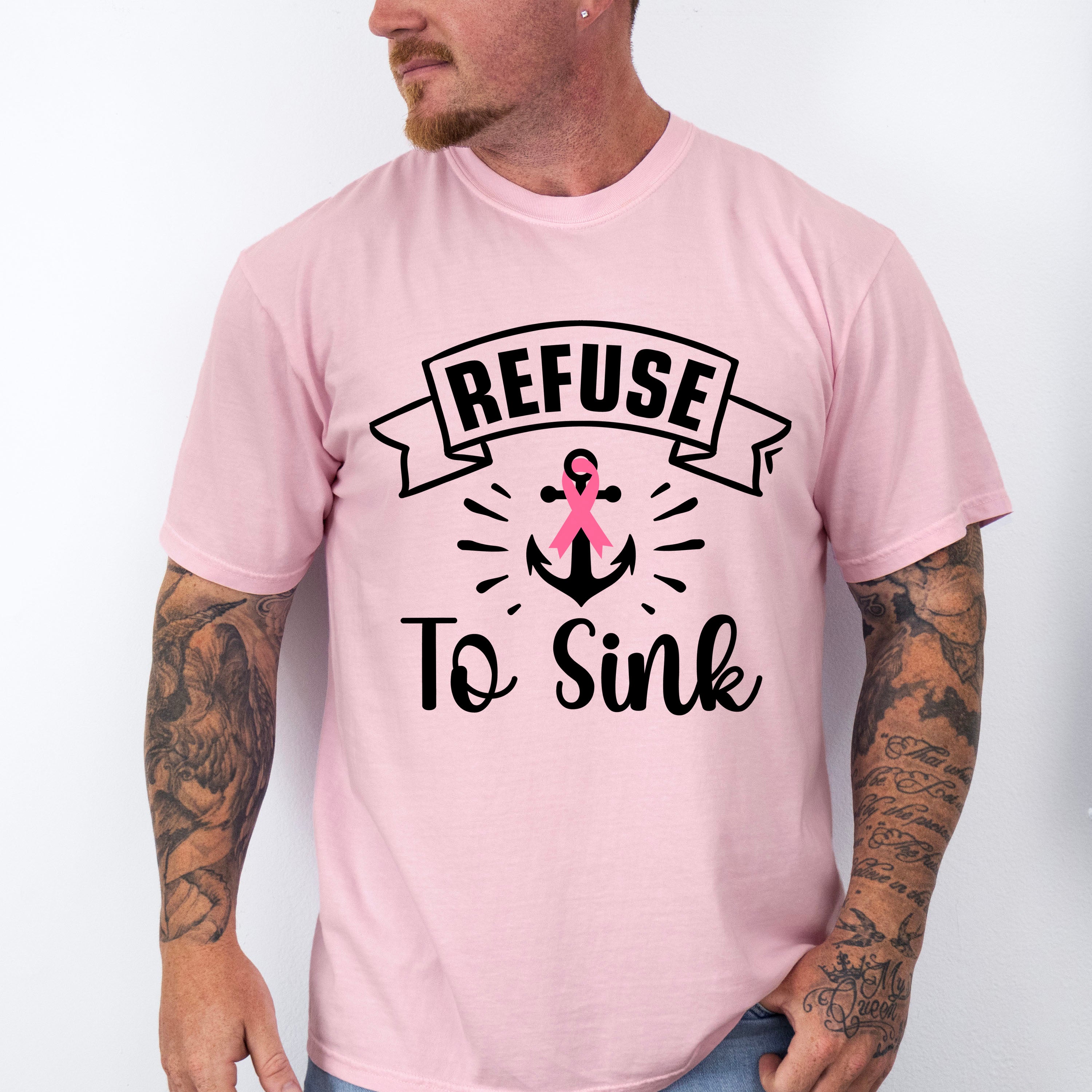 Refuse To Sink - Cancer Unisex Crewneck T-Shirt Sweatshirt Hoodie