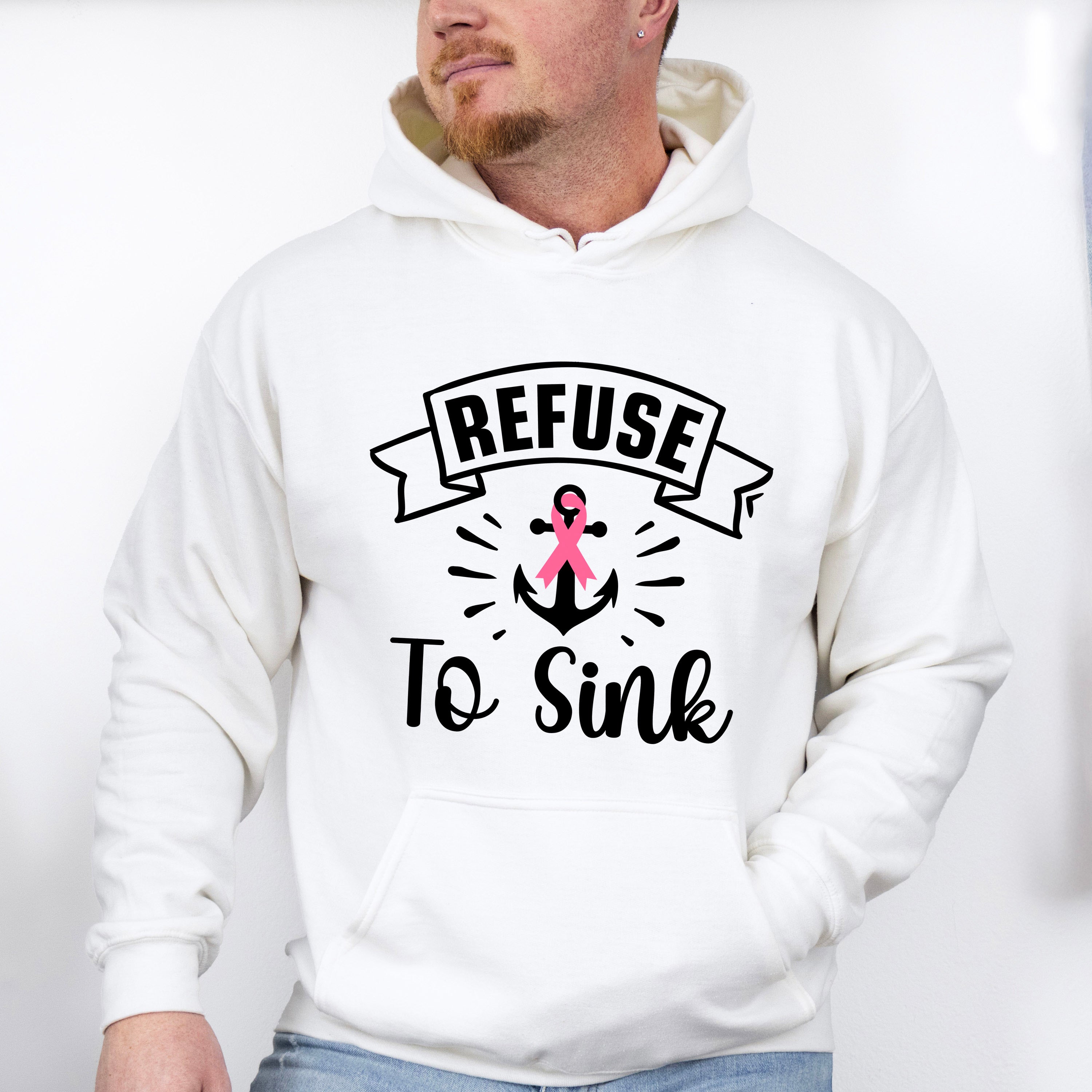Refuse To Sink - Cancer Unisex Crewneck T-Shirt Sweatshirt Hoodie