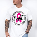 Fight Circular Design - Cancer Unisex Crewneck T-Shirt Sweatshirt Hoodie