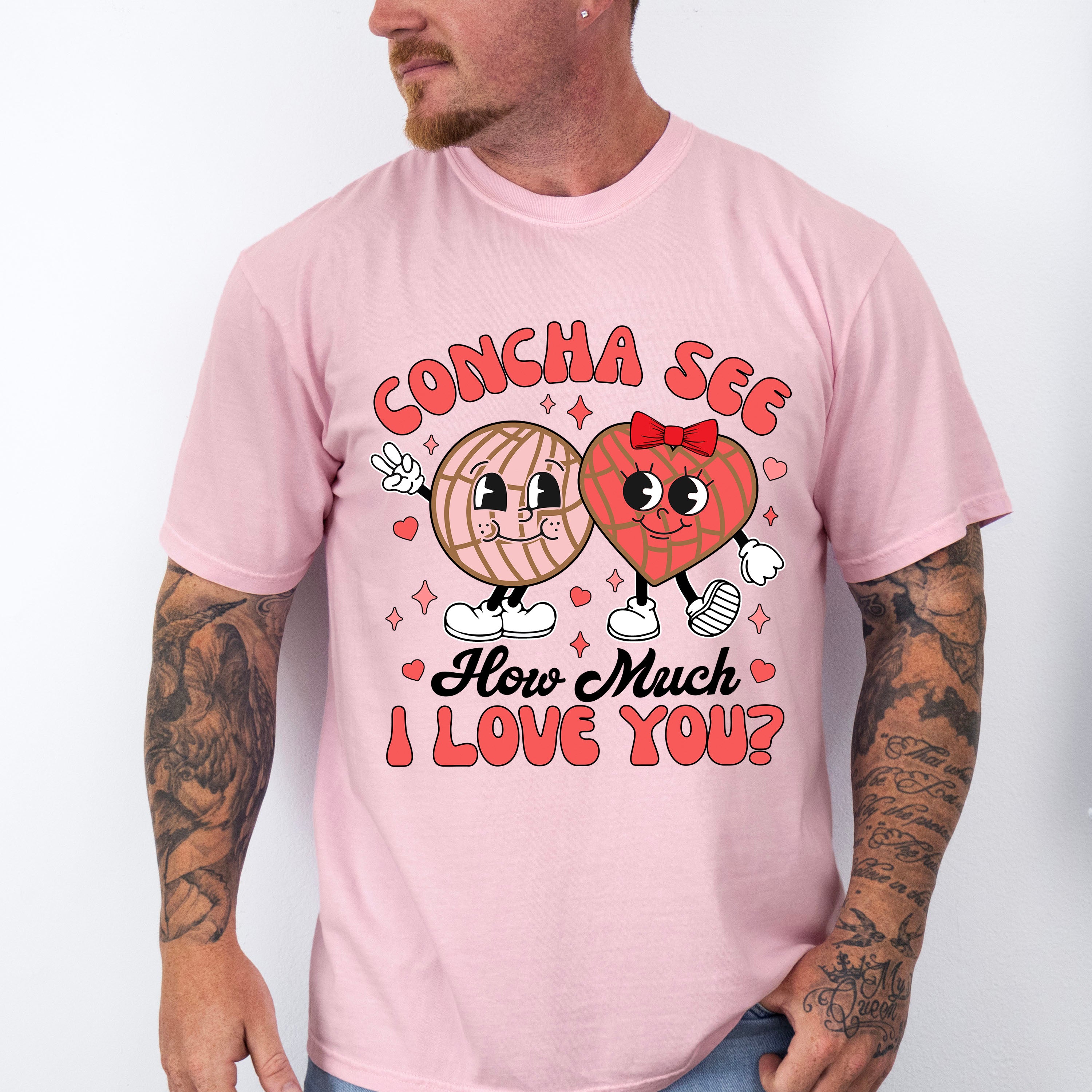 Concha See How Much I Love You - Valentine's Day Unisex Crewneck T-Shirt Sweatshirt Hoodie