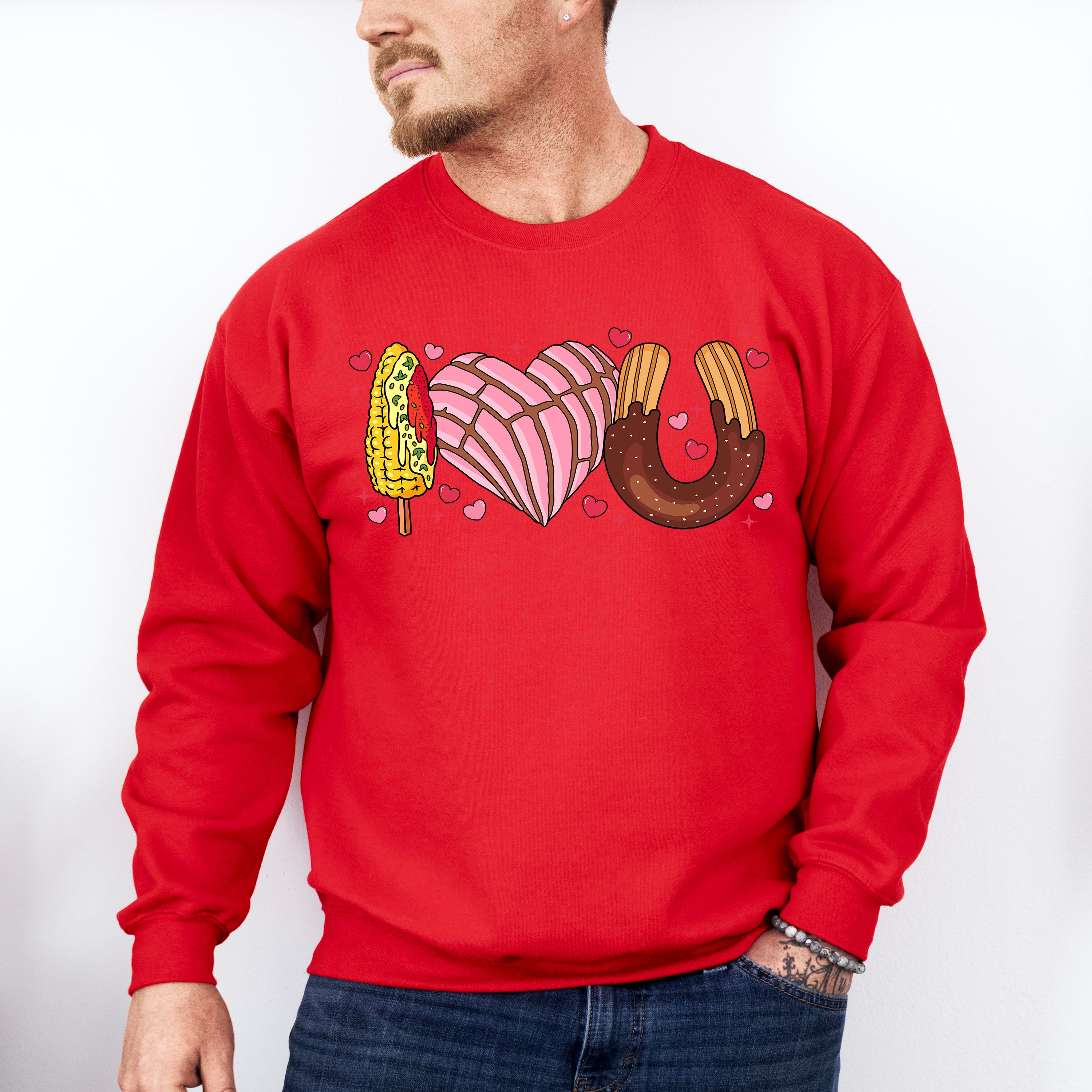 I Love U Concha - Valentine's Day Unisex Crewneck T-Shirt Sweatshirt Hoodie