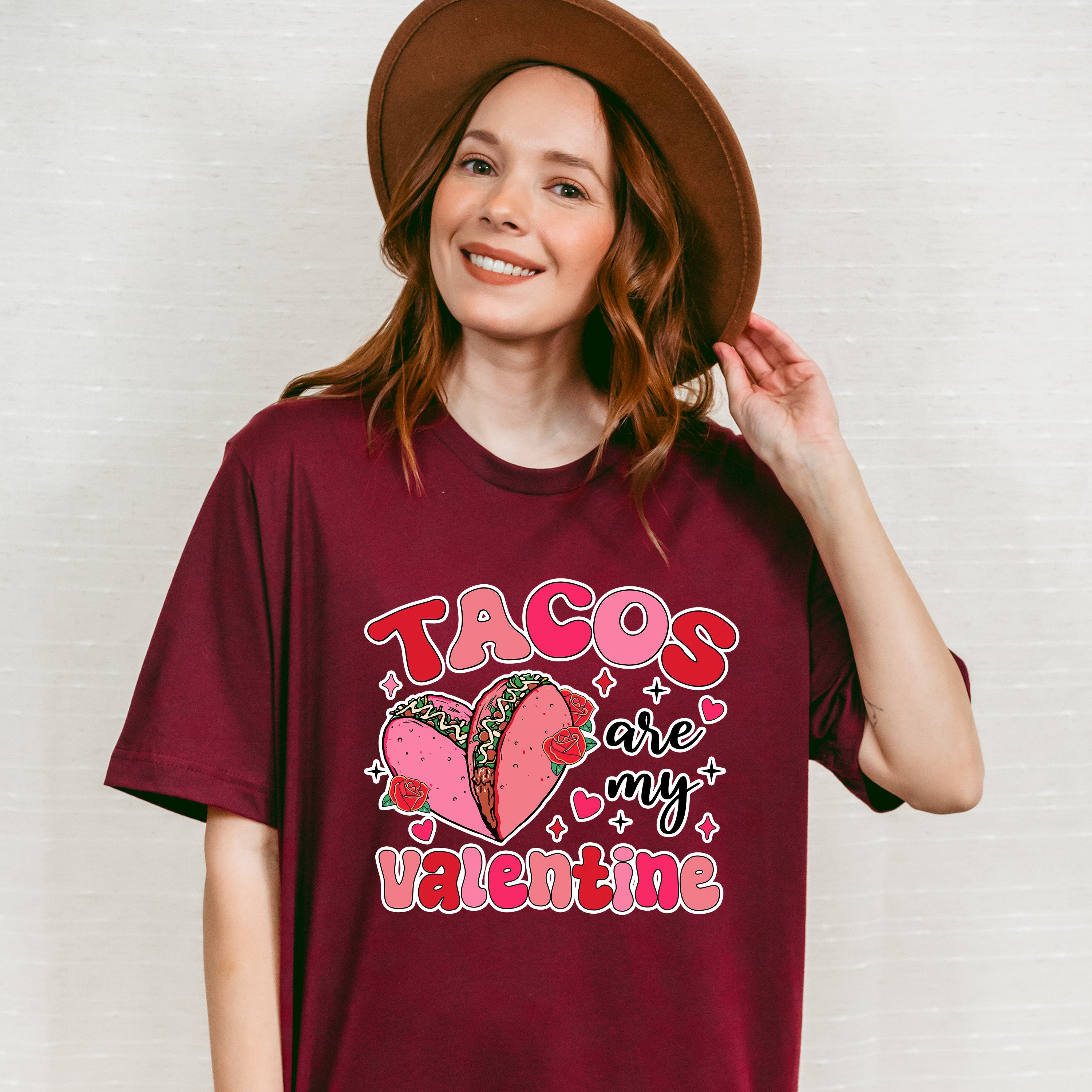 Tacos Are My Valentine - Valentine's Day Unisex Crewneck T-Shirt Sweatshirt Hoodie