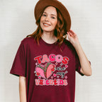 Tacos Are My Valentine - Valentine's Day Unisex Crewneck T-Shirt Sweatshirt Hoodie