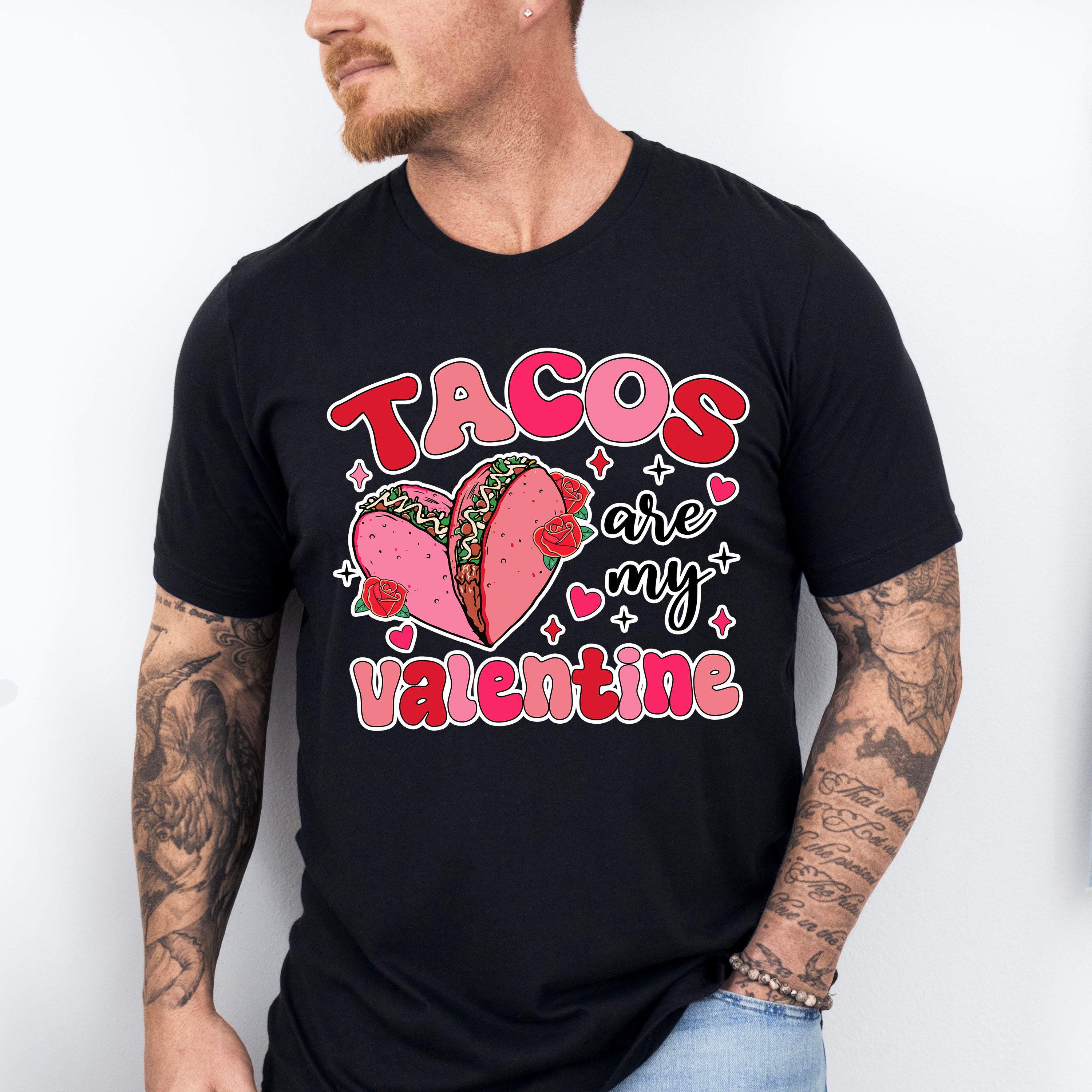 Tacos Are My Valentine - Valentine's Day Unisex Crewneck T-Shirt Sweatshirt Hoodie