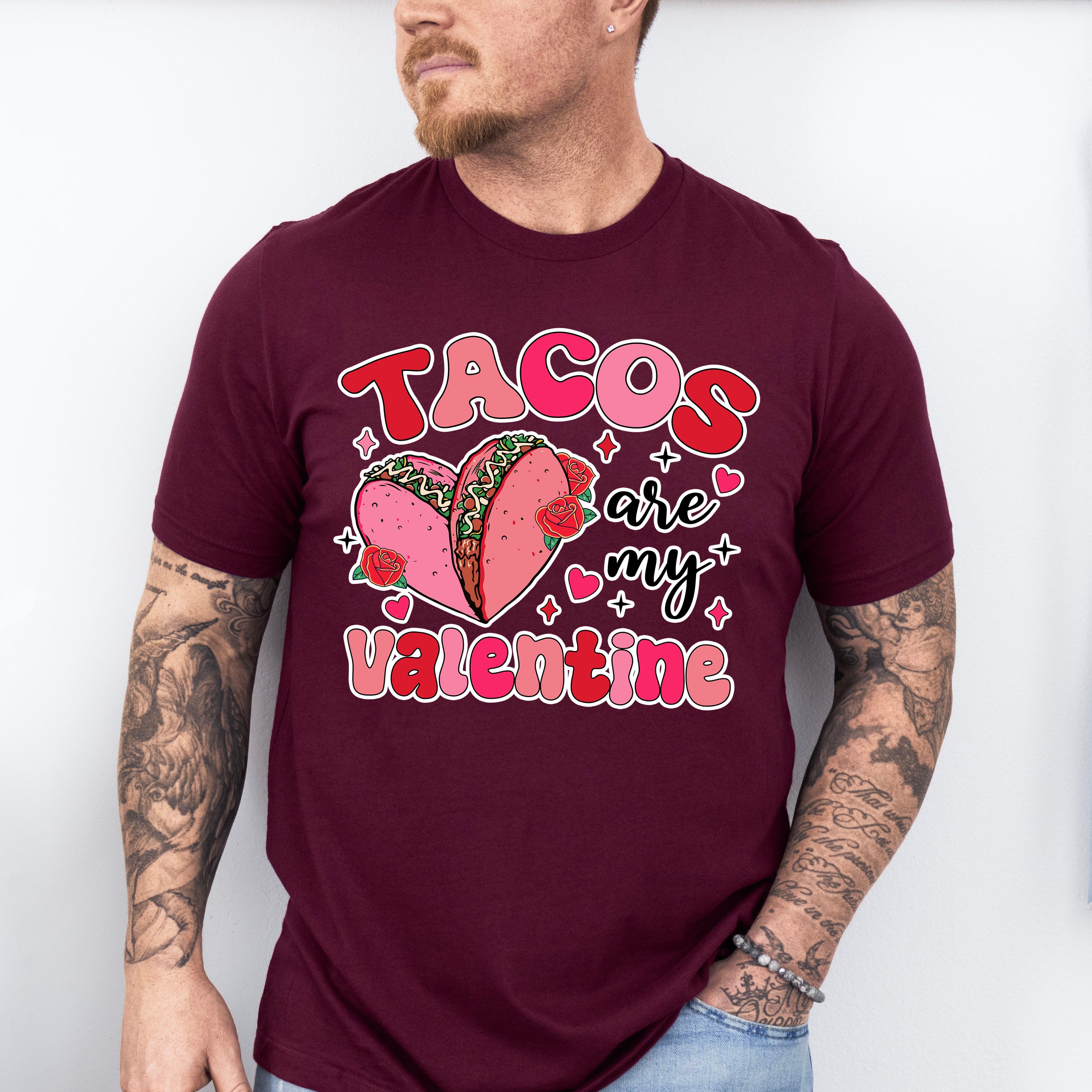 Tacos Are My Valentine - Valentine's Day Unisex Crewneck T-Shirt Sweatshirt Hoodie