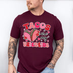 Tacos Are My Valentine - Valentine's Day Unisex Crewneck T-Shirt Sweatshirt Hoodie