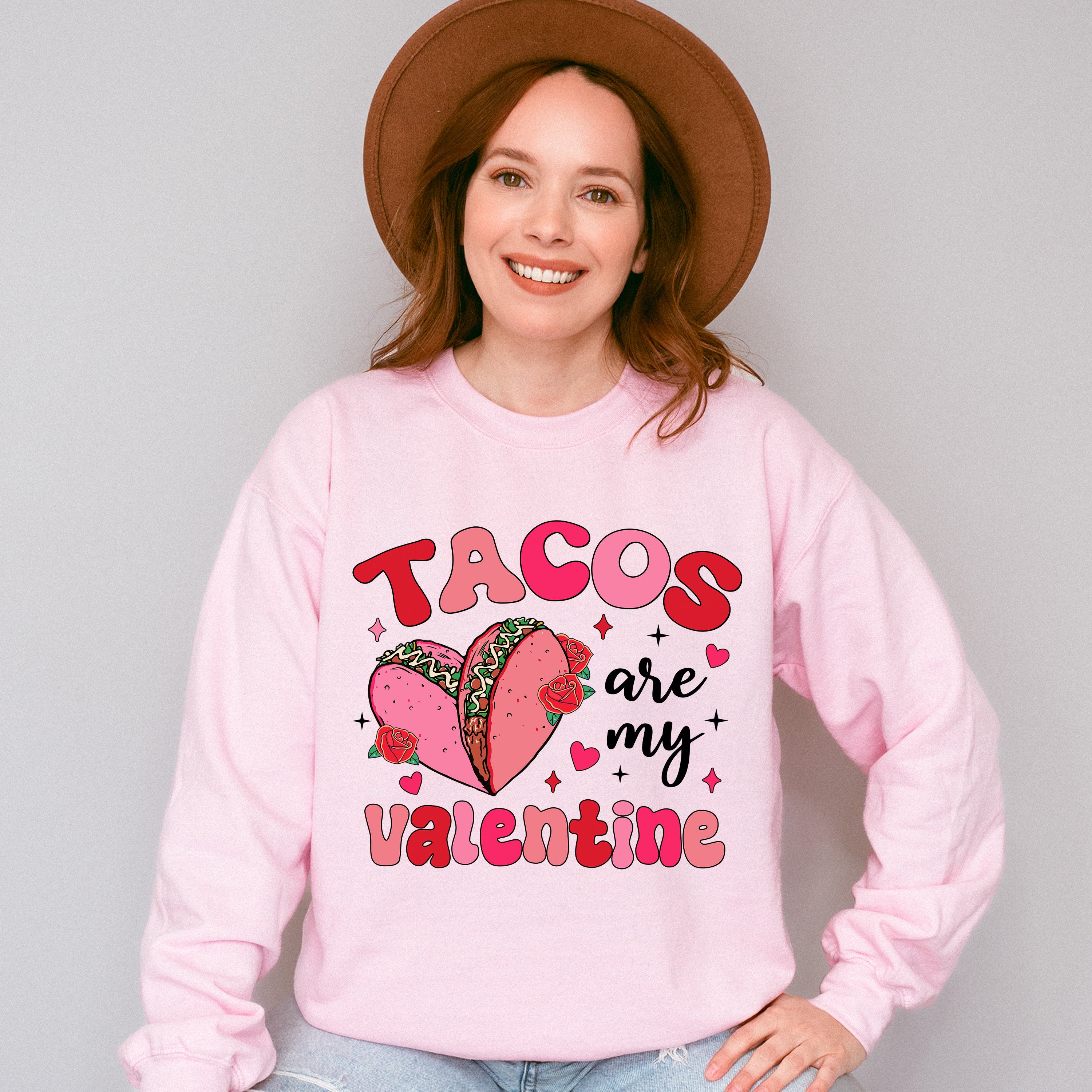 Tacos Are My Valentine - Valentine's Day Unisex Crewneck T-Shirt Sweatshirt Hoodie