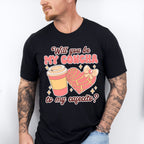Will You Be My Concha To My Cafecito - Valentine's Day Unisex Crewneck T-Shirt Sweatshirt Hoodie