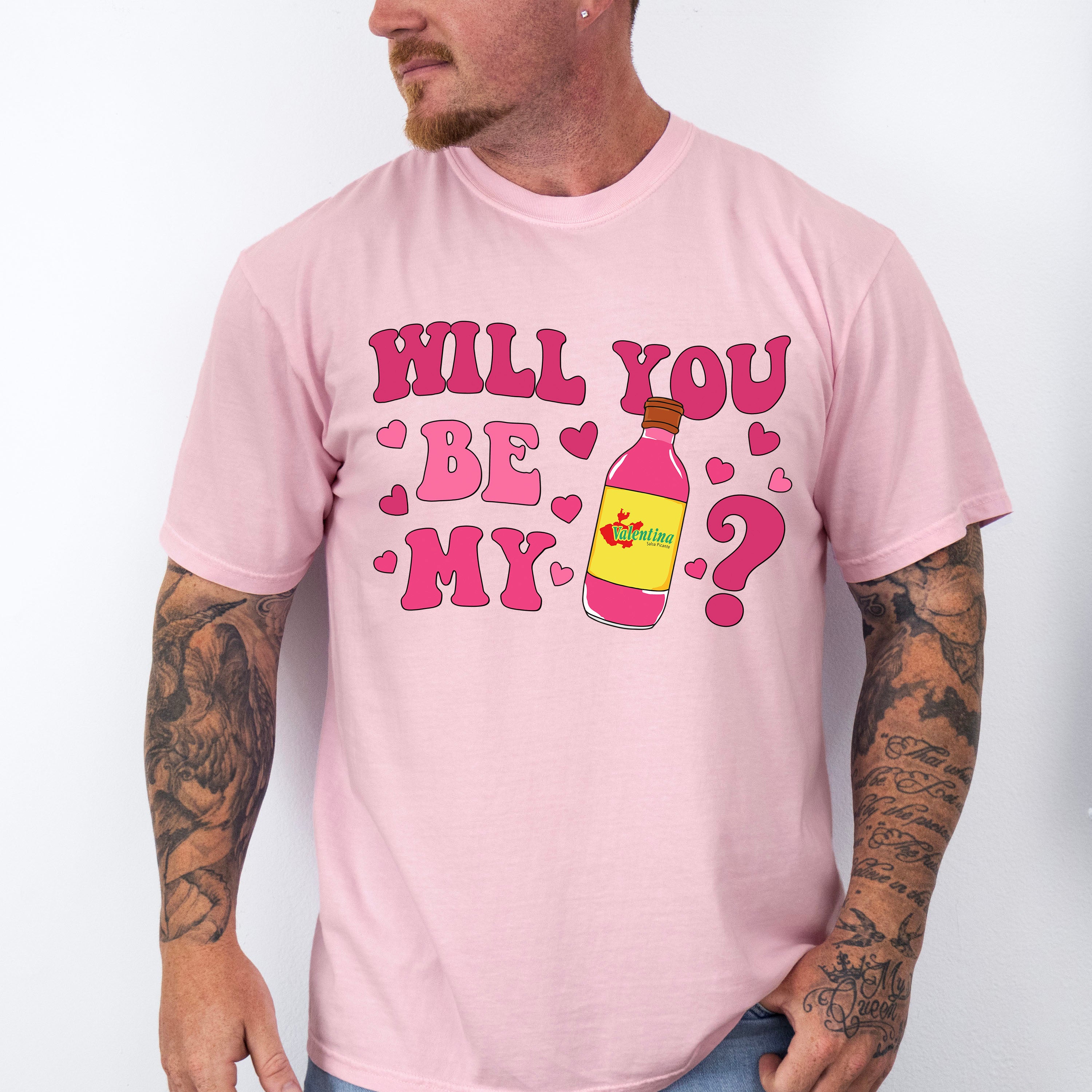 Will You Be My Valentina - Valentine's Day Unisex Crewneck T-Shirt Sweatshirt Hoodie