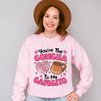 You're The Concha To My Cafecito B&W - Valentine's Day Unisex Crewneck T-Shirt Sweatshirt Hoodie