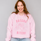 Gotcha Bitch Eros Pink Design - Valentine's Day Unisex Crewneck T-Shirt Sweatshirt Hoodie