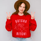 Gotcha Bitch Eros Pink Design - Valentine's Day Unisex Crewneck T-Shirt Sweatshirt Hoodie