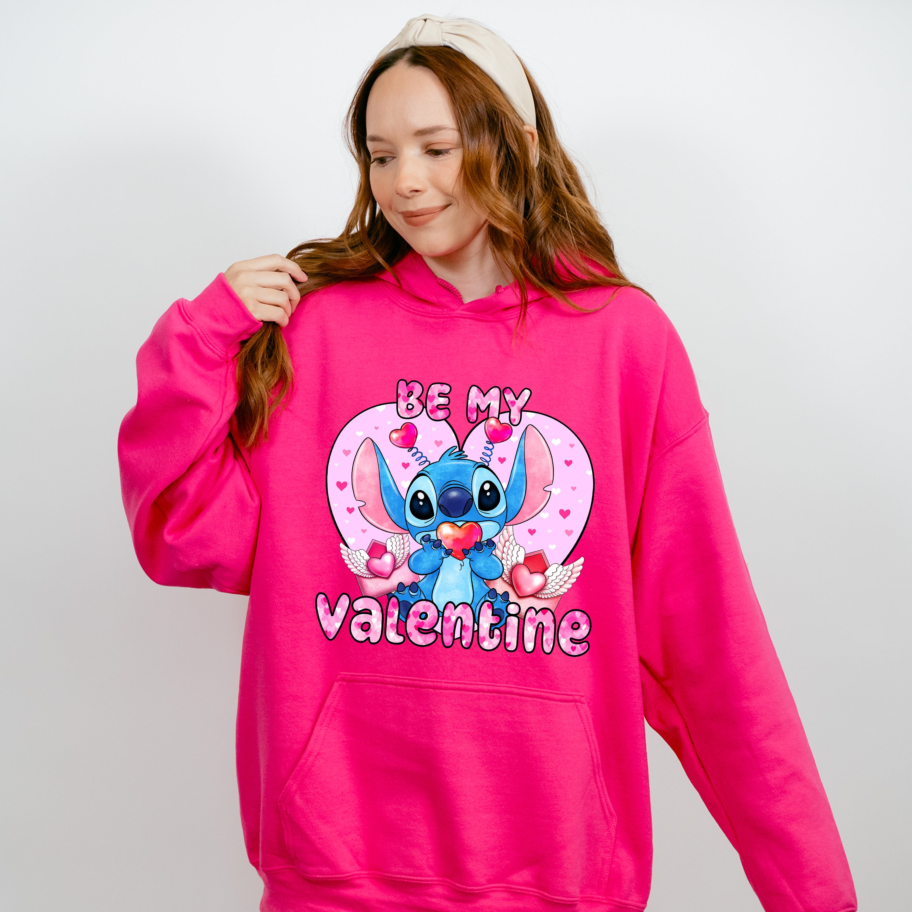 Be My Valentine Stitch - Valentine's Day Unisex Crewneck T-Shirt Sweatshirt Hoodie
