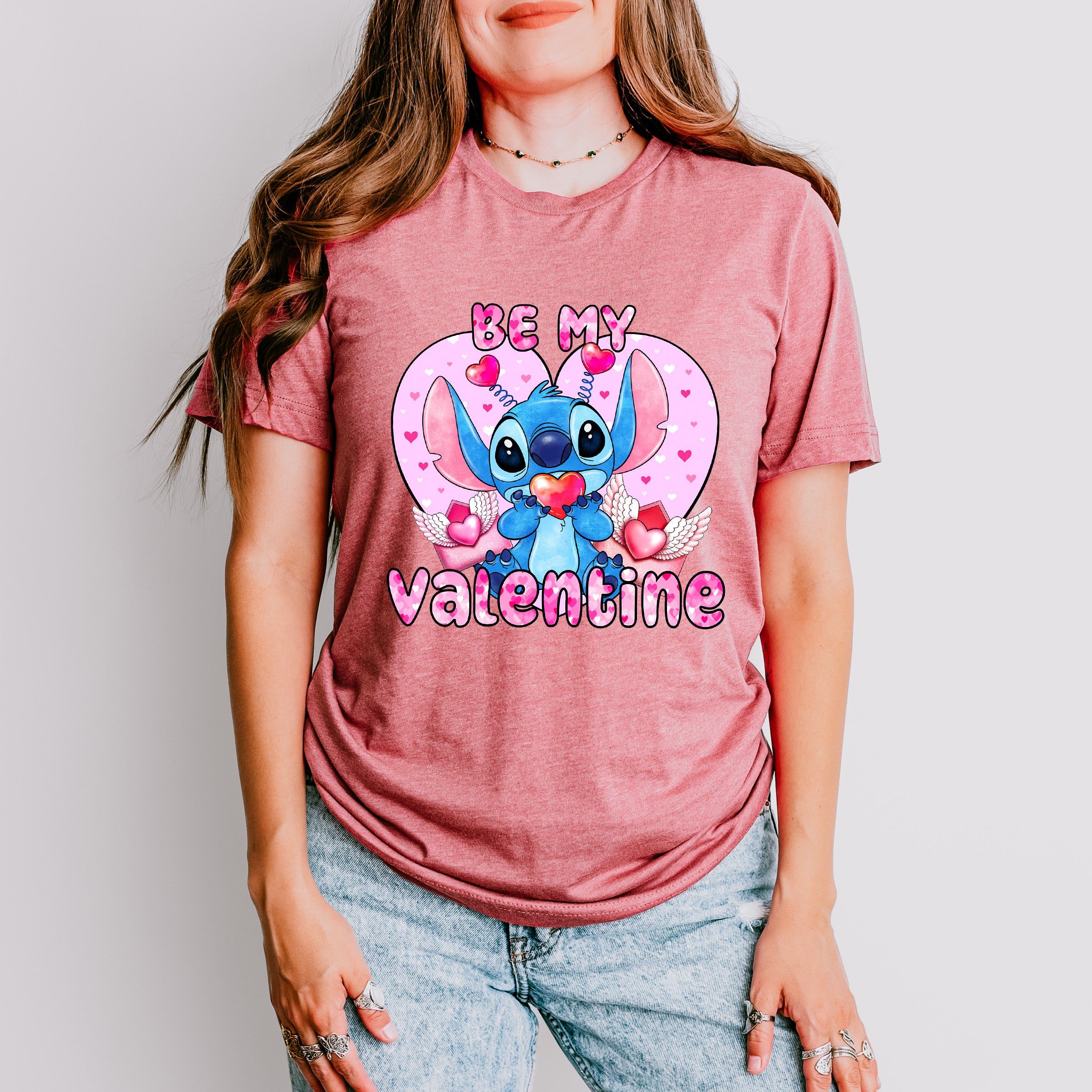Be My Valentine Stitch - Valentine's Day Unisex Crewneck T-Shirt Sweatshirt Hoodie