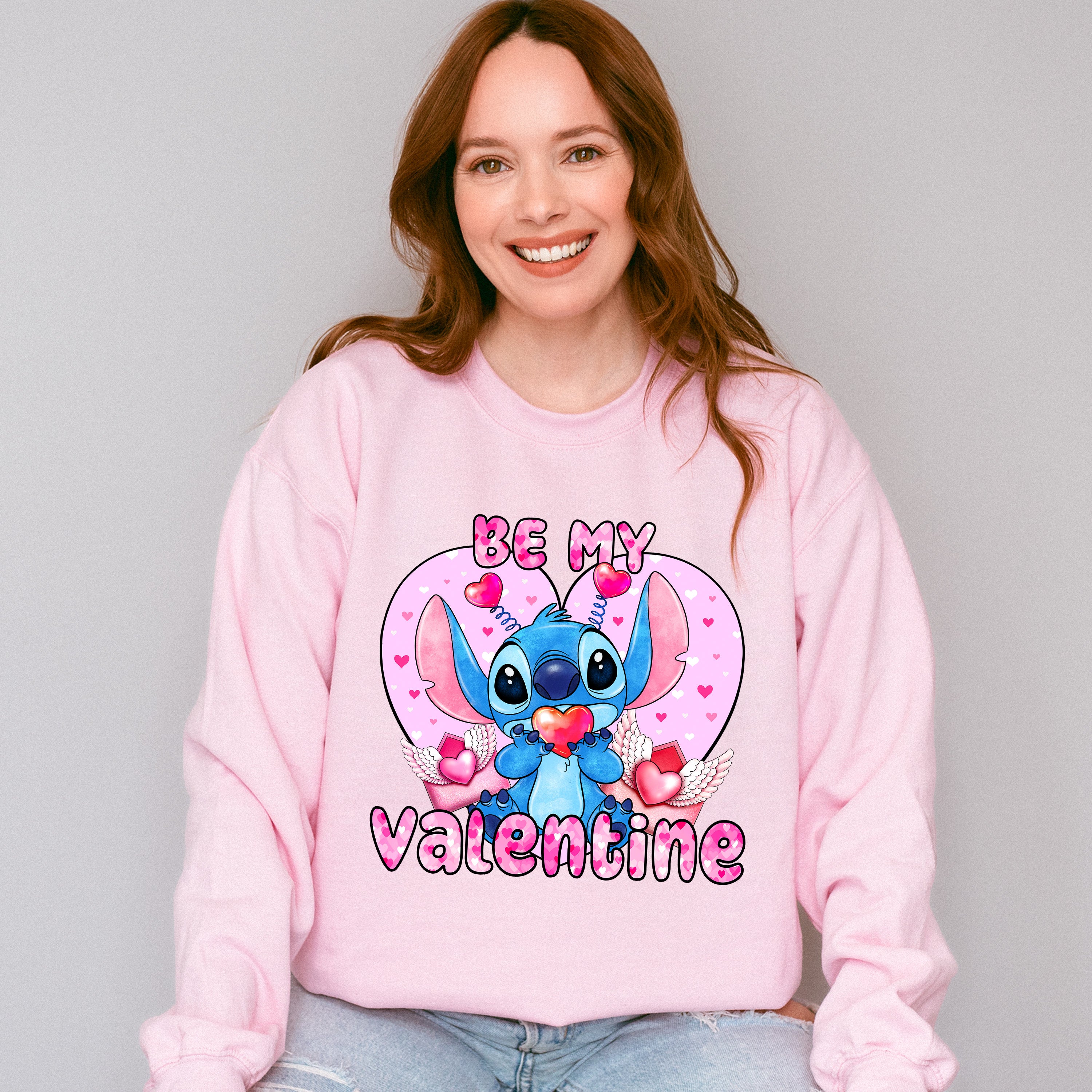 Be My Valentine Stitch - Valentine's Day Unisex Crewneck T-Shirt Sweatshirt Hoodie
